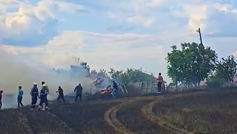 Tarlayı Kundaklayan Şahıs 96 Saatte Polisin Mükemmel Çalışmasıyla Yakalandı