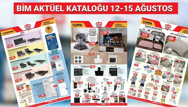 BİM 12-15 Ağustos 2025 Aktüel Kataloğu: İhtiyacınız Olan Her Şey Burada!