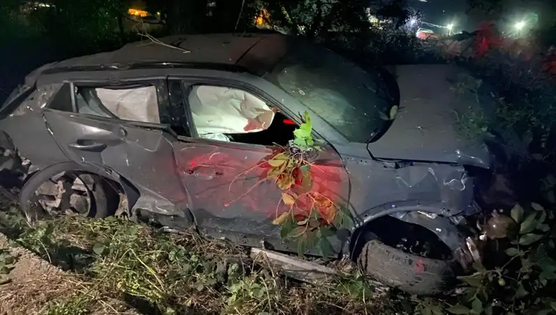 Alkollü Sürücü Kontrolden Çıktı, Araç Takla Attı ve Hurda Haline Geldi