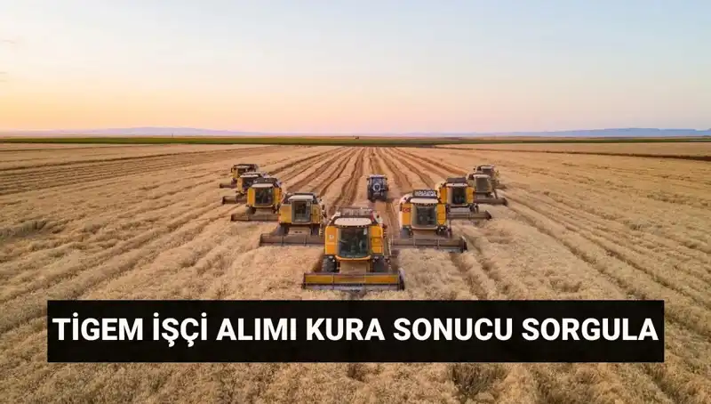 TİGEM 306 İşçi Alımı Kura Sonuçları Açıklandı! Sorgulama Nasıl Yapılır?