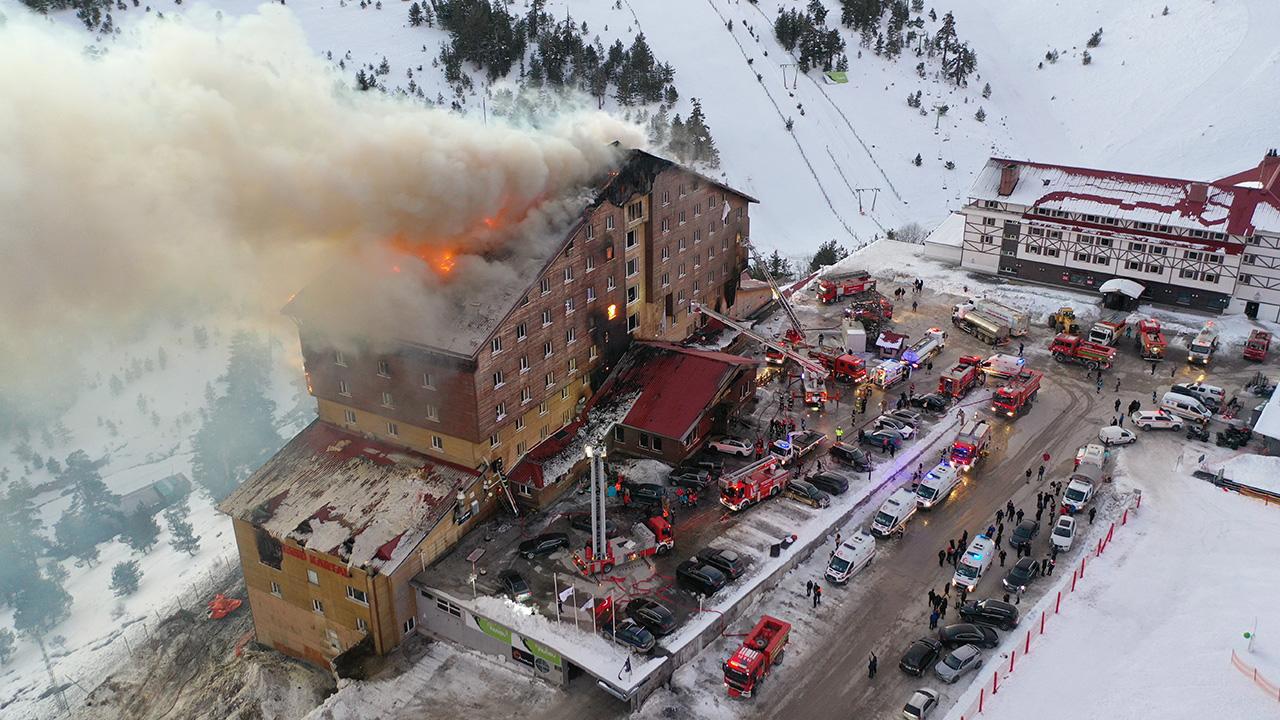 Kartalkaya Kayak Merkezi'nde Oteli Yangını: 10 Ölü, 32 Yaralı