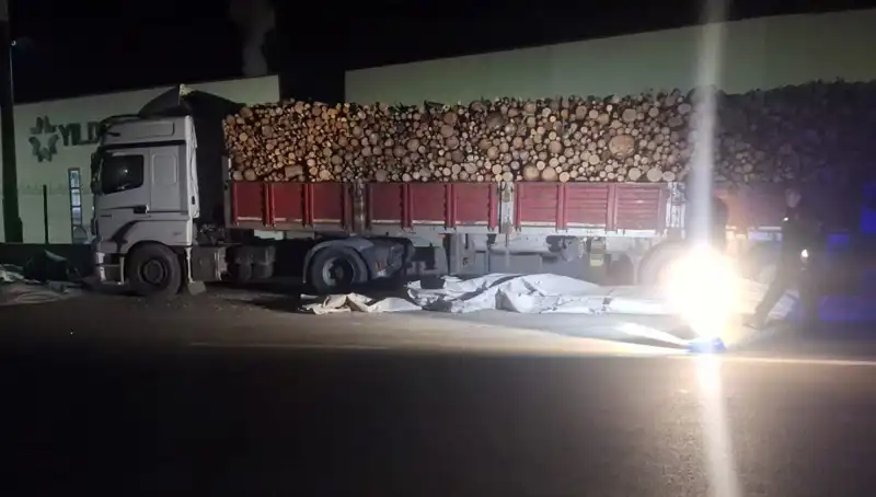 Brandayı Toplayan TIR Sürücüsüne Otomobilin Çarpması Kazaya Neden Oldu
